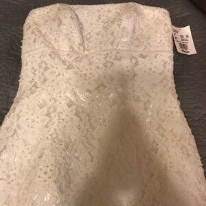 Cream beaded wedding dress